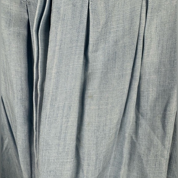 Soft Surroundings Revelle Chambray Button Front Tunic Pleated Top, Size Medium - Picture 13 of 13